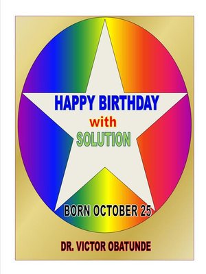 cover image of BORN OCTOBER 25